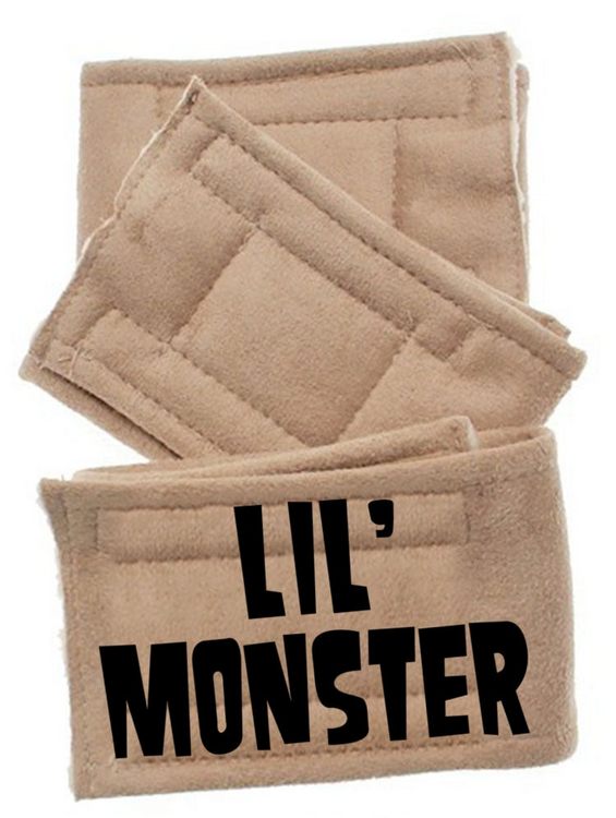 Peter Pads Tan 3 Pack 5 sizes with Design Lil' Monster